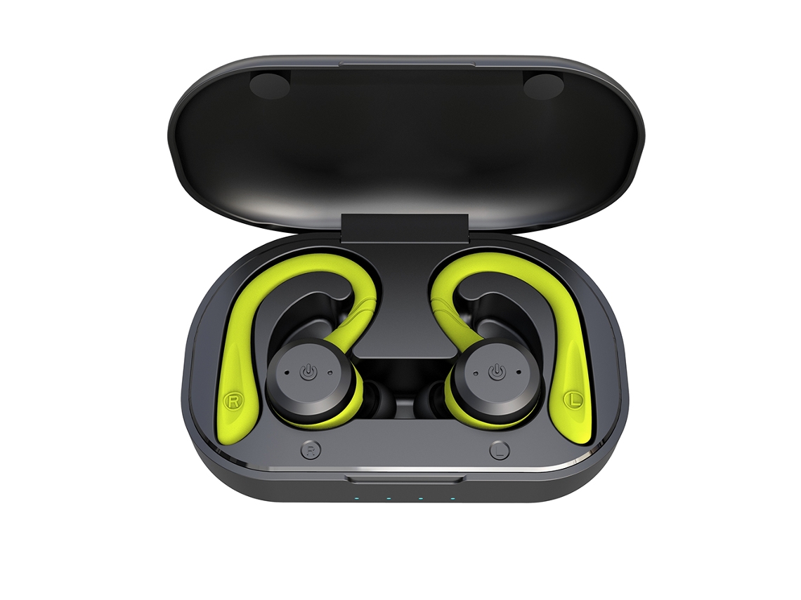 Auriculares Bluetooth True Wireless Play Time Natación Auricular impermeable Estilo Deporte Inalámbrico Tws Ipx7-Gris
