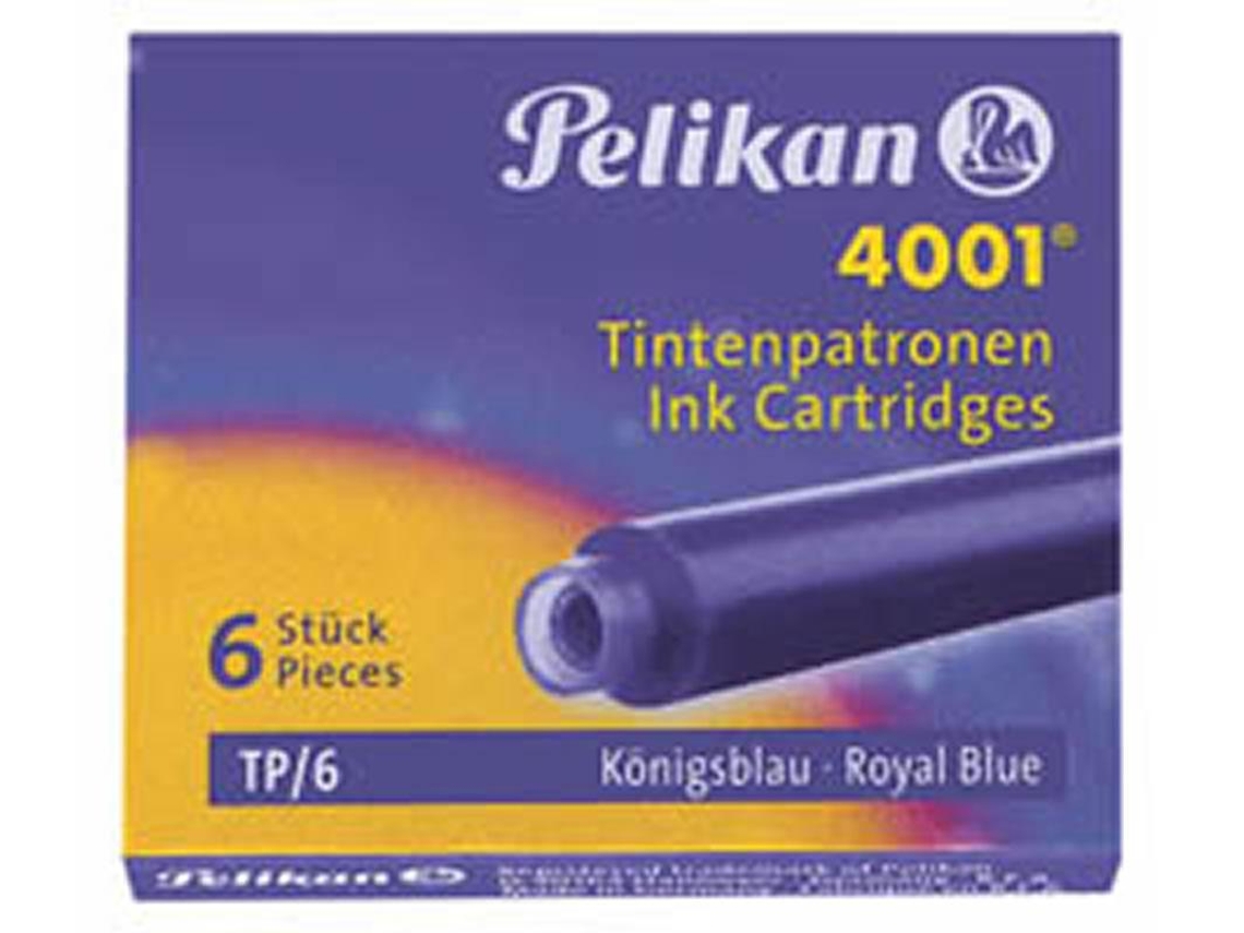 Recambio para Bolígrafos PELIKAN 4001 Negro (6 Un)