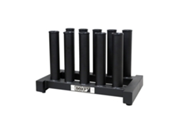 Almacenamiento vertical para barras olímpicas, 10 unidades, caja.pt