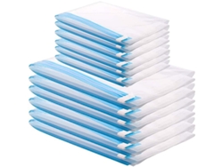2026-linjou 12 Bolsas De Almacenamiento Al Vacío Para Viajes 6 De 60x40cm Y 6 De 50x35cm Sin Bomba Necesaria