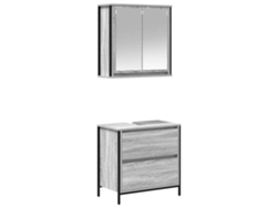 Maison Exclusive - Set De Muebles De Baño 2 Pzas Madera Contrachapada Gris Sonoma