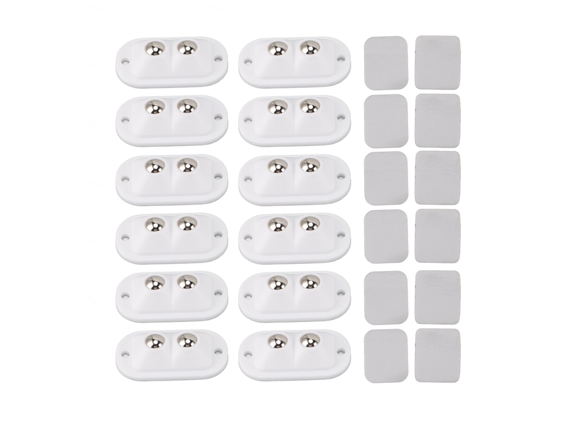 12 Mini Ruedas Giratorias Autoadhesivas De 360° Con Acero Inoxidable Para Muebles Y Electrodomésticos