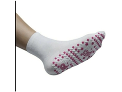 Blanco 1 Par 1 Par Calcetines Magnéticos De Turmalina Terapia De Alivio Del Dolor Autocalentable Chawhite 1 Par