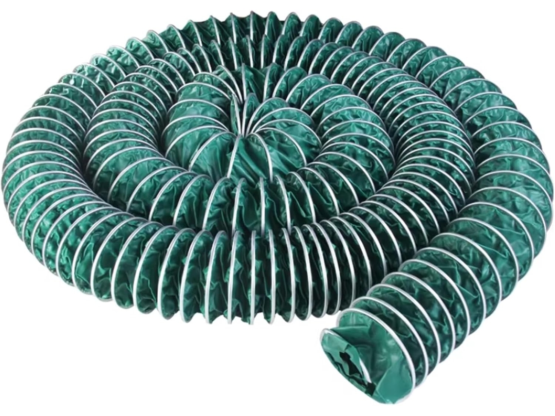 Conducto de ventilación flexible para sistemas de climatización (HVAC) de 75 a 1000 mm, sin marca.