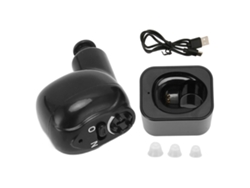 Ouvido Auxiliar Com Fone De Ouvido Mono Ajuste De Volume Carregamento Usb Bateria Integrada Para Idosos E Adultos