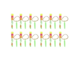 12 Piezas Juguete Helicóptero Flecha Con Luces Led, Juguete Volador Con Honda Elástica, Regalo Divertido Para Niños En Fiestas