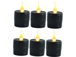 Juego De 6 Velas Led A Pilas, Decoración Sin Llama