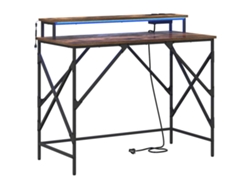 Mesa | Escritorio Roble ahumado 100 x 50 x 86,5 cm Madera procesada