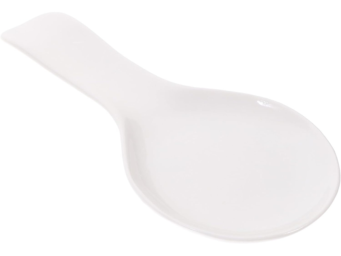Cerámica, Fácil De Limpiar, Decoración, Soporte Para Cucharas De Cerámica Blanca, Práctico Y Resistente Para La Mesa.