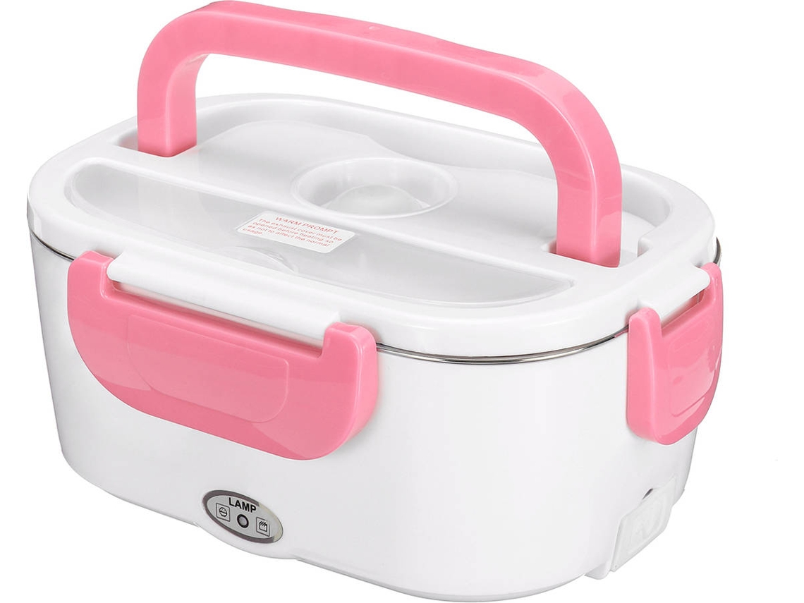 Fiambrera Eléctrica KCASA Portátil con Calefacción Rosa