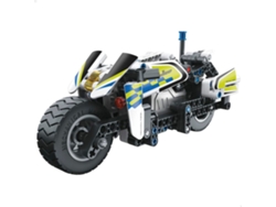 Moto desmontable de policía 193 piezas BYM