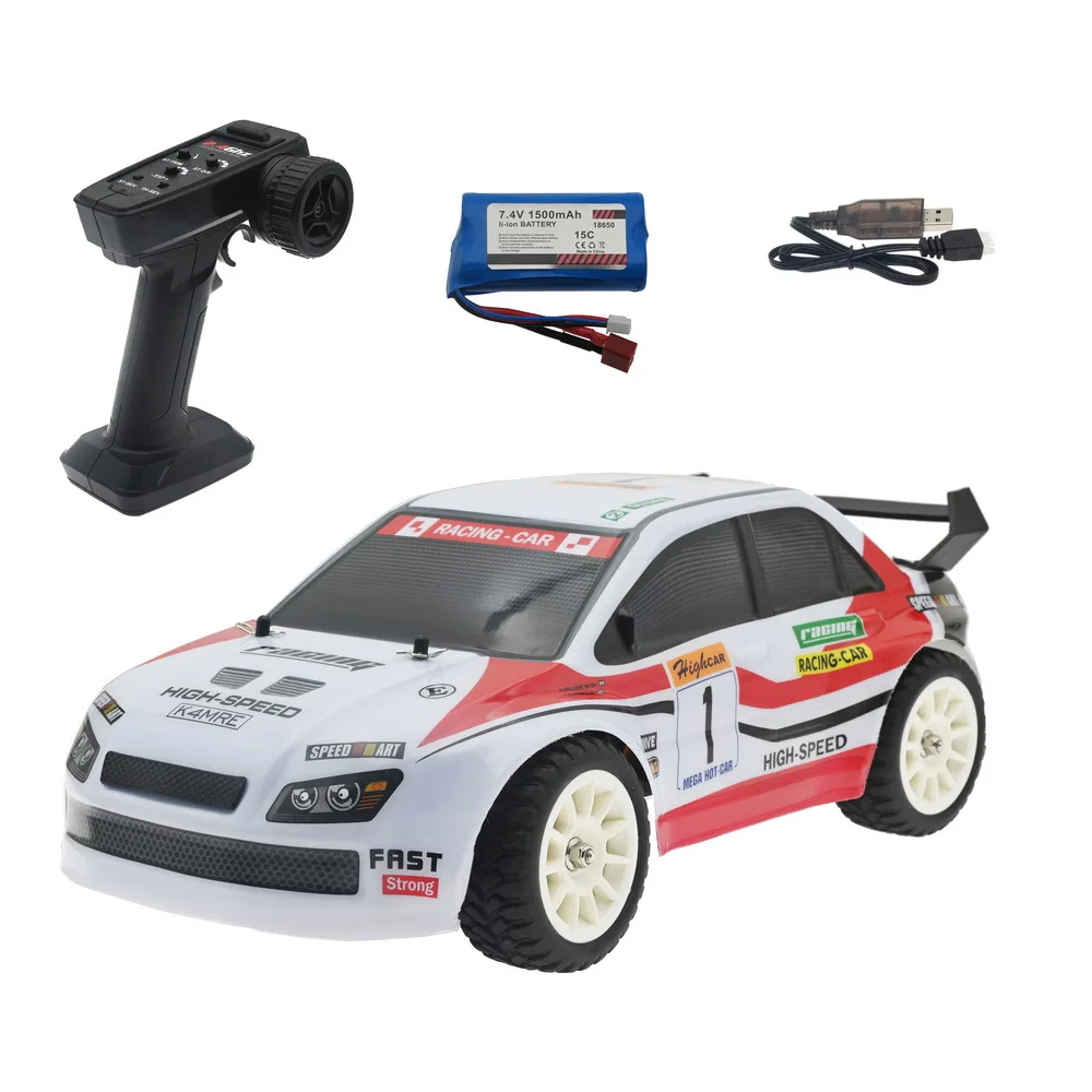 (blanco) Coche De Rally De Derrape De Alta Velocidad, De Proporciones Completas Y Control Remoto Con Giroscopio