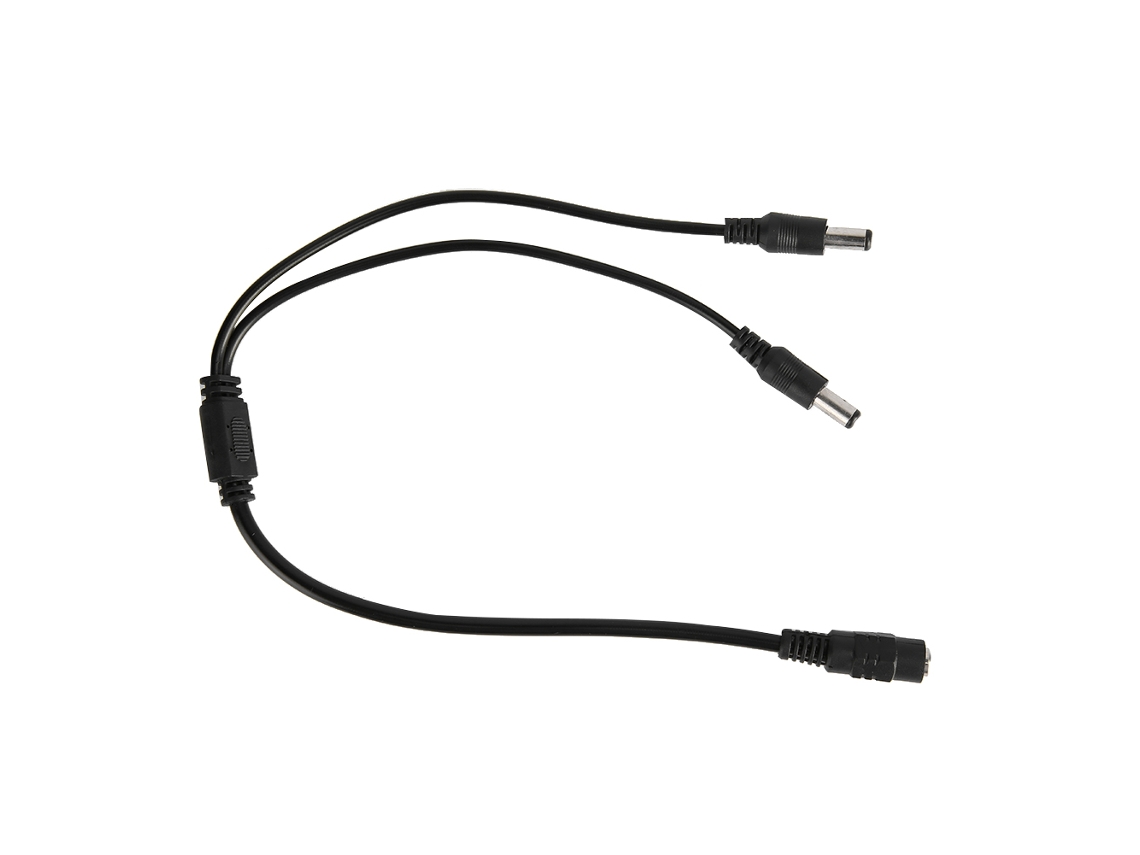 10pcs Splitter De Alimentación Dc 12v 1v2 Para Monitor De Seguridad Cable Conector Adaptador