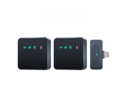 Mini Micrófono Inalámbrico De Solapa Para Grabación Con Un Solo Clic Compatible Con La Interfaz De Apple Cuich