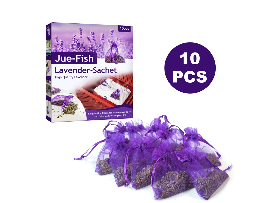 Bolsita aromática de lavanda de larga duración para armarios y cajones.