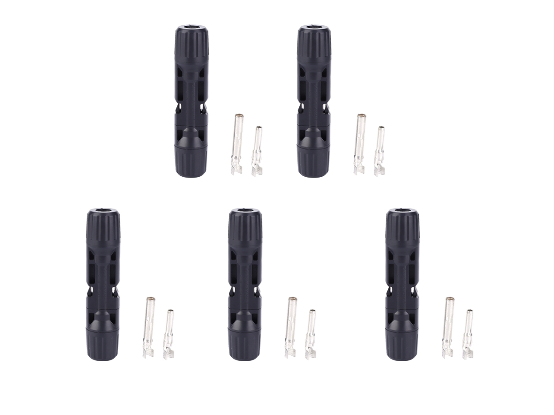 Conector De Husillo Fotovoltaico Para Panel Solar, Cable Terminal De 15a, 20a Y 30a (5 Unidades)