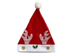Gorro de Papá Noel (adulto), rojo y blanco, decoración navideña TRUYUETY