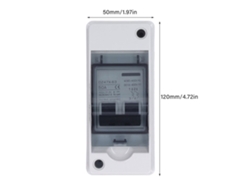 2026dz-interruptor De Circuito Miniatura 50a Impermeable 2p Dc Para Sistema Solar Pv Disyuntor Isolador 12-400v Dc 90-400v Ac