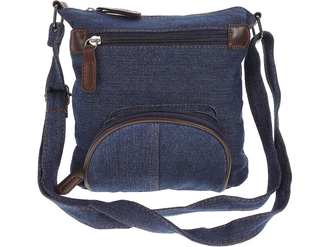 Bolso De Mano Vaquero Para Mujer, Bolso De Mano Informal Con Correa Para El Hombro, Azul