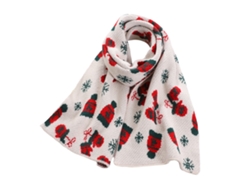 Bufanda navideña unisex con renos y copos de nieve, acogedora TRUYUETY