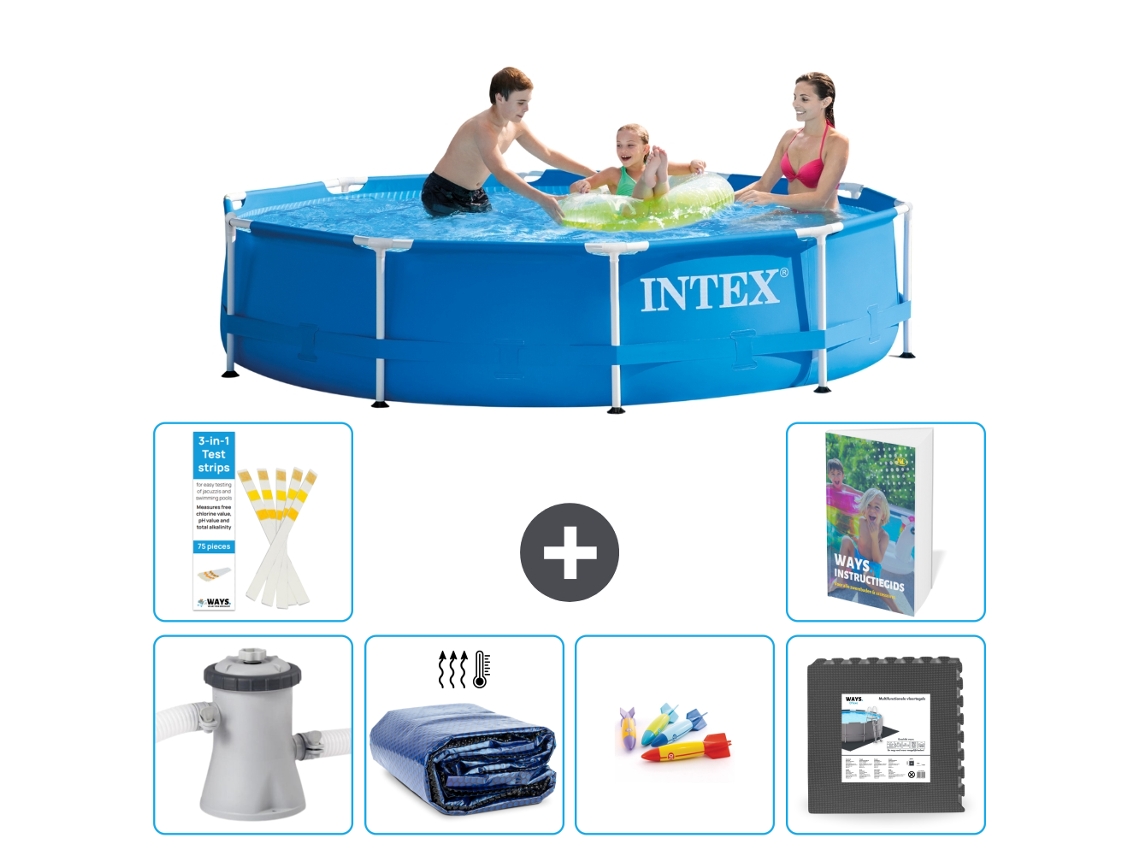 Intex Piscina Com Estrutura Redonda - 305x76 Cm - 7-peças S177