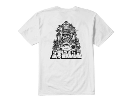Camiseta de Hombre ETNIES Dystopia Rose Blanco (S)