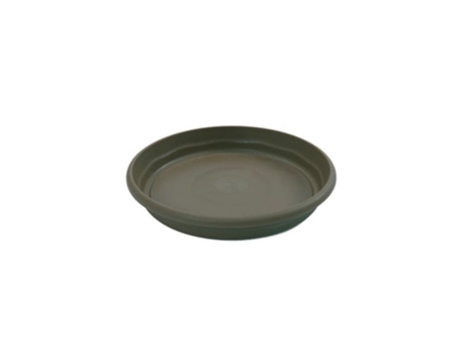 PLASTIKEN TERRA - Plato Redondo de 18 cm para Macetas de 20 cm 3L Taupe