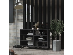 Lovely Home Aparador 103,5X35X70 Cm Contrachapado Gris Brillante