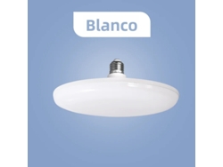 Bombilla LED UFO E27 de alta luminosidad, luz blanca fría, 220 V, de bajo consumo y sin parpadeos. Mdug (blanca, 20 W)