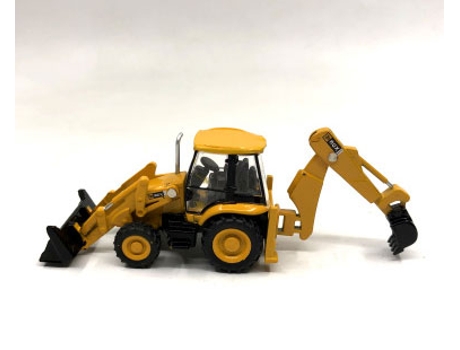 1:87 Ho Escala Modelo de Tren Placa de Arena, Juguete de Aleación de Coche de Escena de Ingeniería Jcb 3Cx-4T