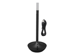Rebe-lámpara De Mesa Inalámbrica Portátil Con Forma De Vela Led Recargable 3 Niveles De Brillo Regulable Negro
