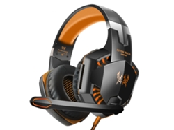 (naranja) Auriculares Para Juegos Con Micrófono Estéreo De Graves Profundos Y Luces Led.