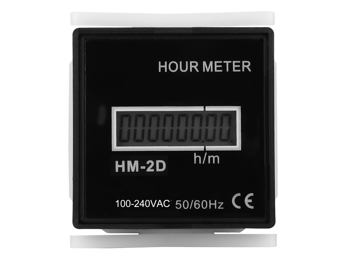 Medidor eléctrico digital HM-2D CA 100-240 V, cronómetro con pantalla LCD y temporizador.