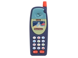 Ats-teléfono Juguete Para Bebés Y Niños Pequeños Con Música Aprendizaje Educativo Plástico Azul Oscuro