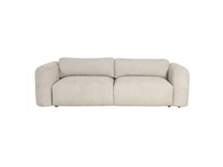 Sofá Cama 4 Plazas Con Canapé de Terciopelo Chenilla Beige Crush MILIBOO
