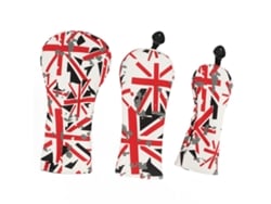 3 Capas Para Cabeça De Taco De Golfe Oxford Com Bandeira Britânica Para Amantes De Golfe