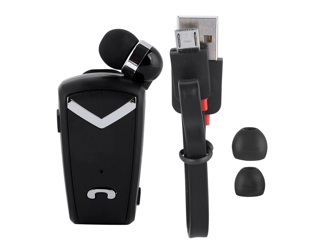 Auriculares Bluetooth (estéreo Retráctil) Fineblue F-v2 Auriculares Bluetooth Estéreo Retráctil Negro