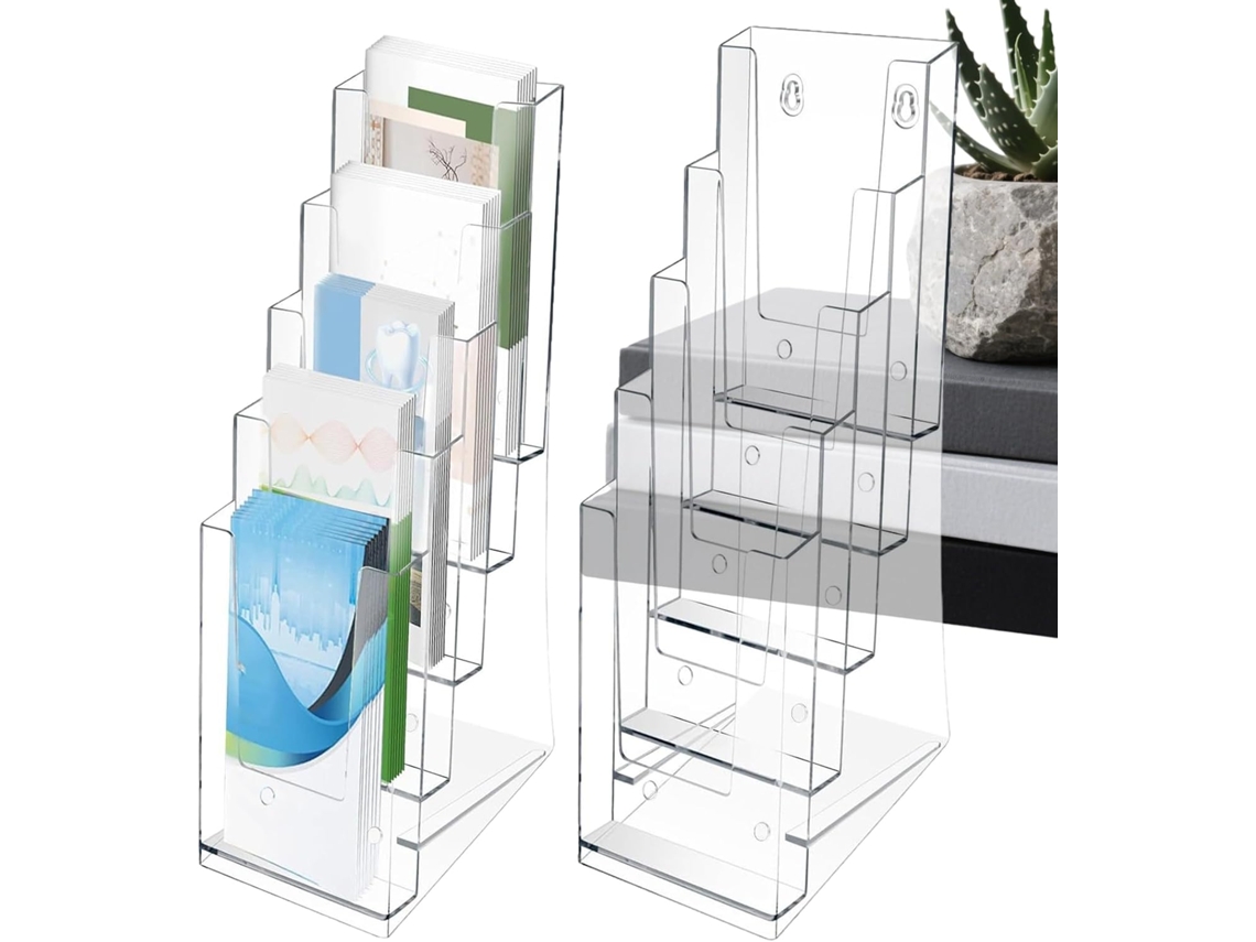 Portafolletos | Organizador de pared de 2 piezas | Portafolletos | Portapostales de Vayotoy