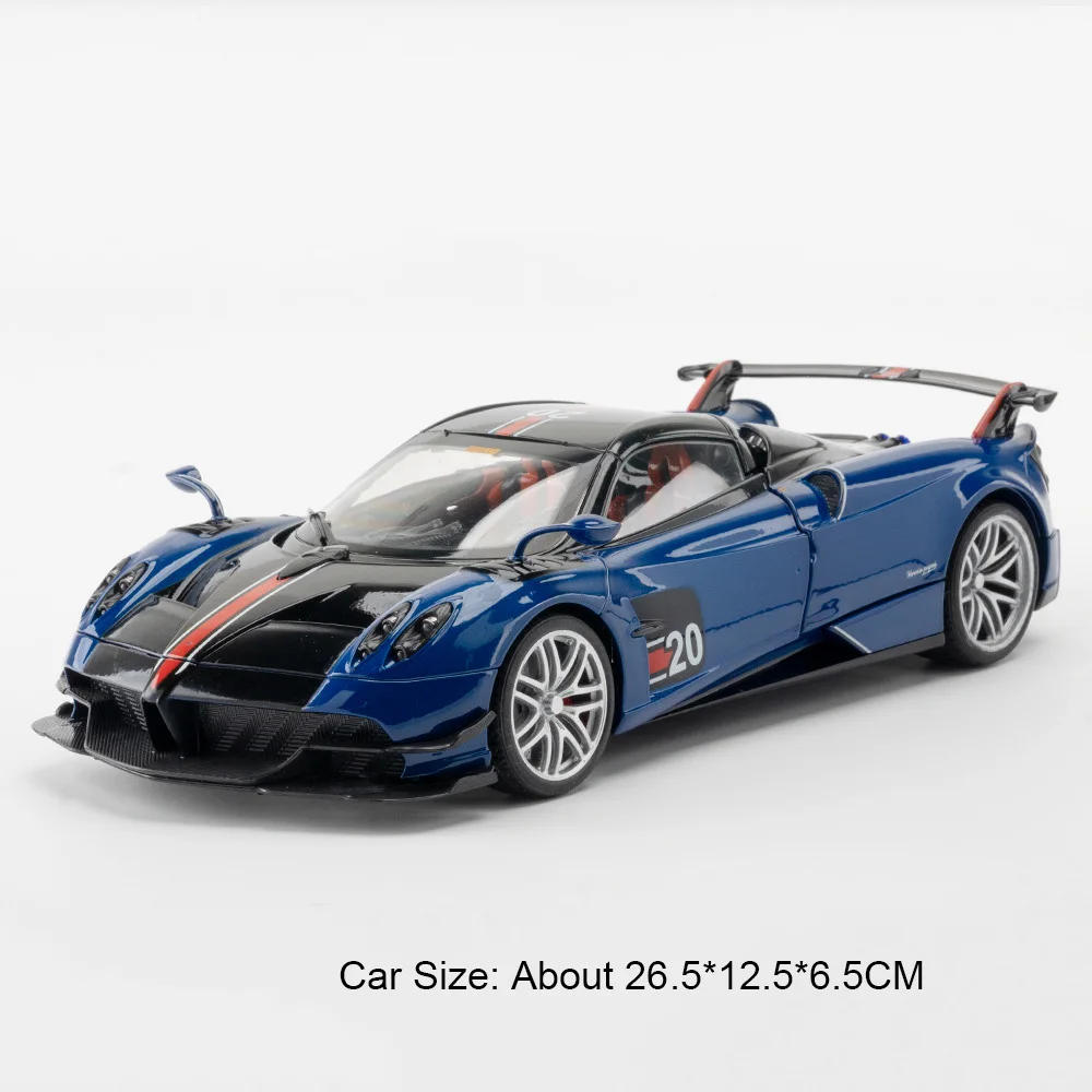 (Huayra Azul) 1:18 - Coche de metal fundido a presión - Puertas que se abren