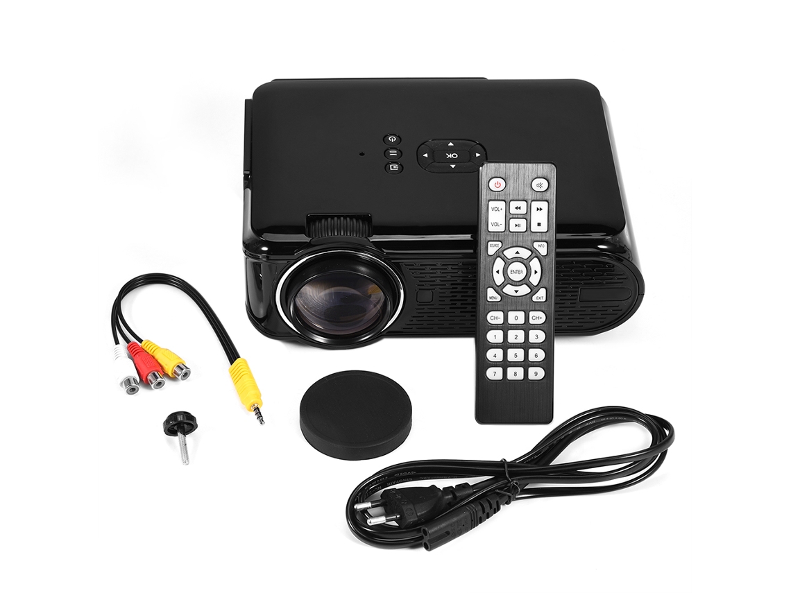 Proyector Led De Home Theater Android 6.0 1080p 1500lm, 16,7k Colores Luz Dourada