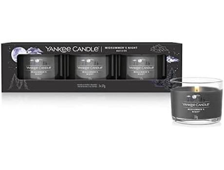 Pack de 3 Velas Votivas Aromáticas Noche de Verano YANKEE CANDLE