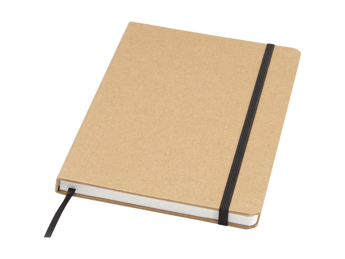 Cuaderno A5 con papel color piedra y páginas rayadas ("holm")