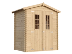 Cobertizo de madera con suelo impregnado 1,98 m² H218 x 196 x 136 cm Timbela M367cm367g