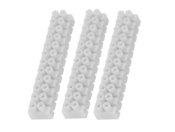 2026-3pcs Bloque Terminal De Tornillo Pa10h-12p Blanco 12 Vías Conexión Cable Eléctrico