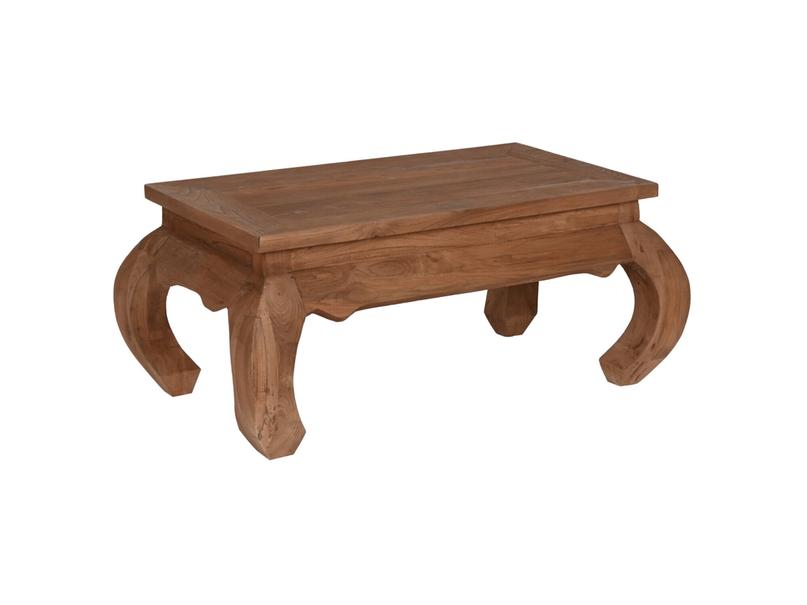 Mesa Centro Teca Reciclada Natural 100x60x42cm