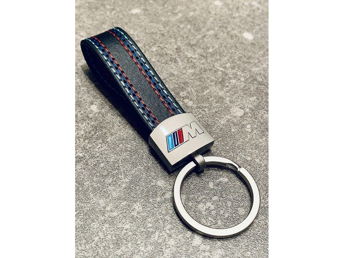 Llavero De Cuero Genuino Bmw M Sport, M Power Metal Oem