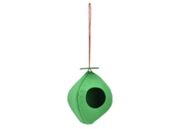 Comedero Colgante Para Pájaros Hecho De Tela De Fieltro Con Techo En Forma De Cúpula Para Jardín/balcón.