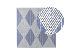 Alfombra de pelo corto BELIANI Datca de Lana Azul 200x200