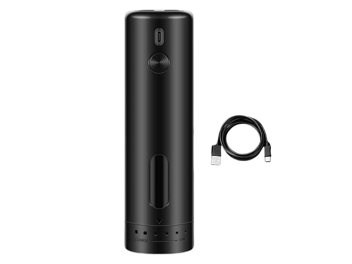 Molinillo de pimienta eléctrico con ajuste de molienda, juego de molinillo de especias eléctrico con ajuste de molienda, molinillo de pimienta negra Rosewell