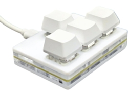 Teclado Mecánico Para Juegos De Una Sola Mano Con 4 Teclas Intercambiables En Caliente Totalmente Programables.
